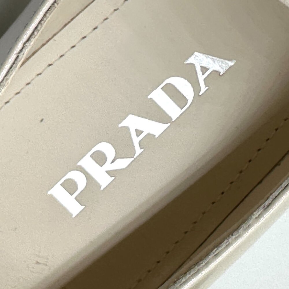 PRADA Triangle Logo Patent Leather Platform Loafers Drivers Flat Shoes - Picture 12 of 16